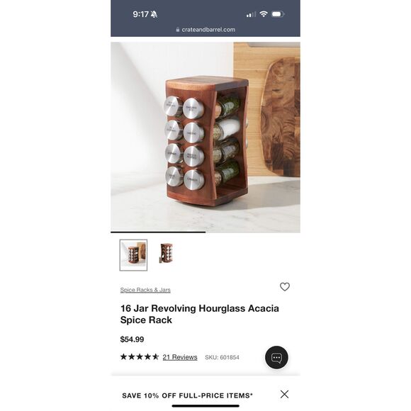 NIB Hourglass Spice Rack - Picture 8 of 8